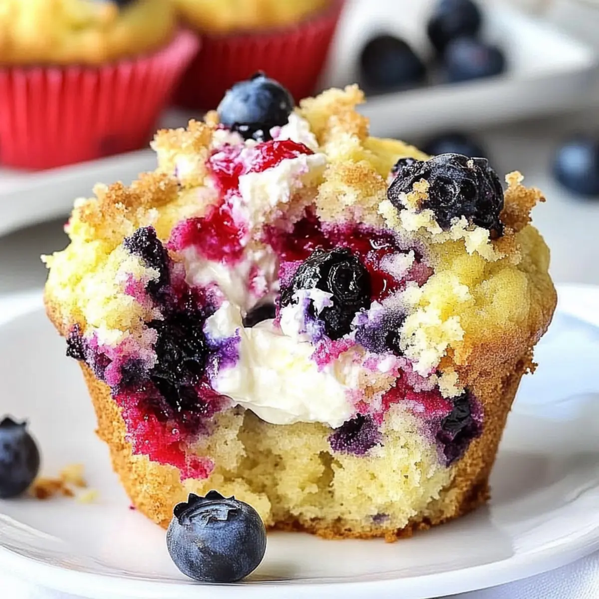 Berry Cream Cheese Muffins: Moist Bites of Berry Bliss