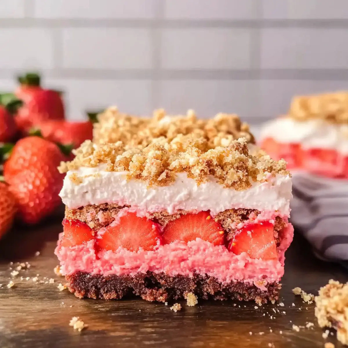 Delicious Strawberry Crunch Brownies for a Sweet Summer Treat