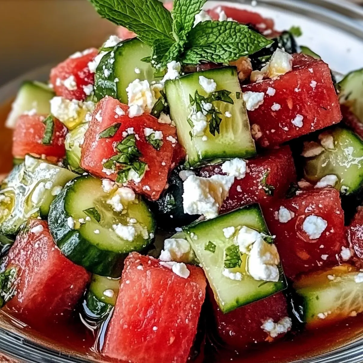 Ultimate Watermelon Feta Cucumber Salad for Summer Bliss