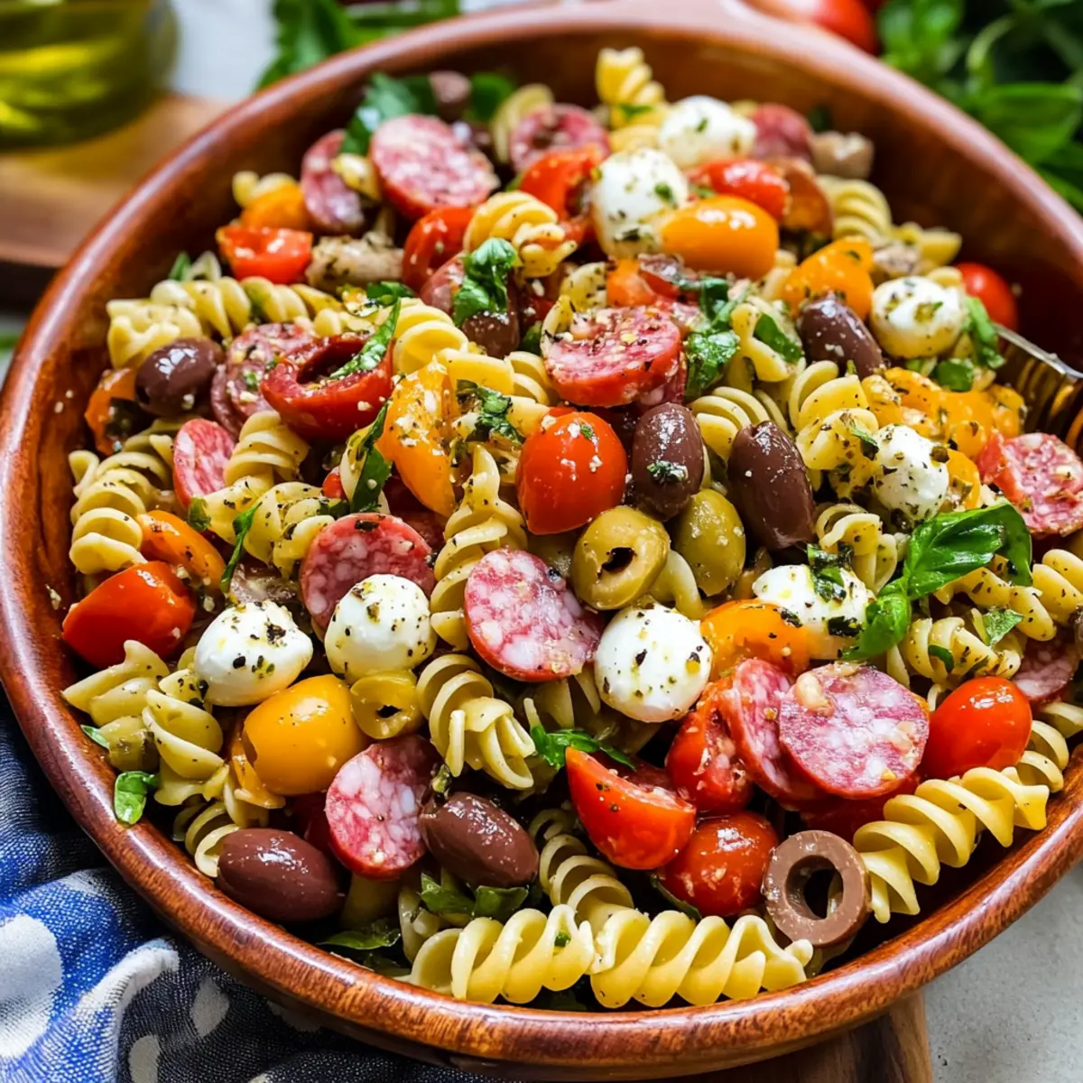 Zesty Italian Antipasto Pasta Salad for Your Summer Gatherings