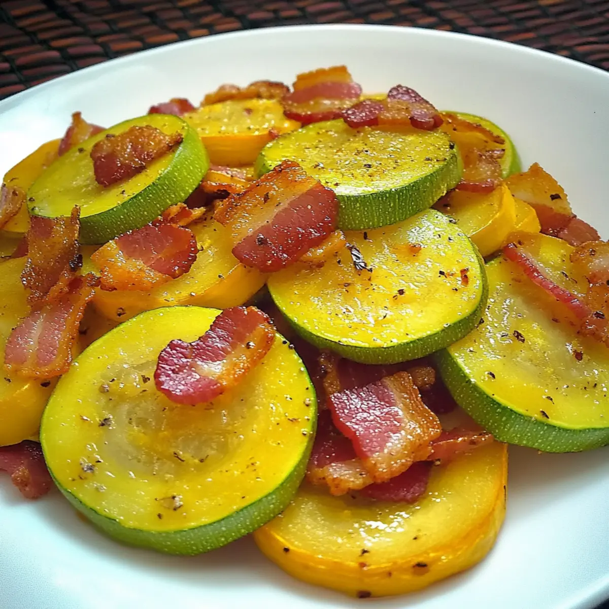 Savor Summer Squash with Bacon & Onion in 20 Minutes