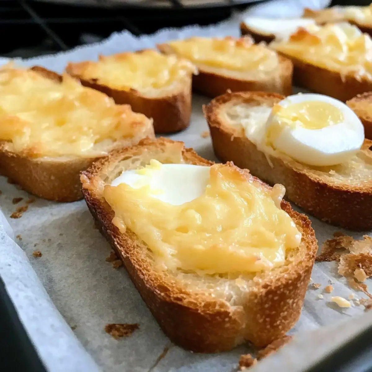 Warm Egg and Cheese Crostini: A Savory Brunch Delight