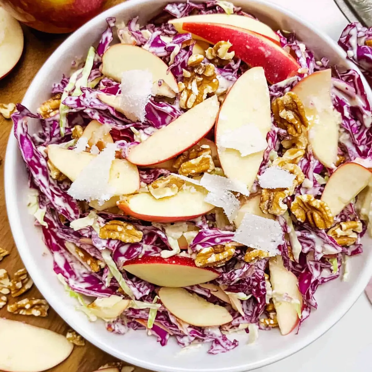 Crispy Cabbage Apple Salad with Honey Mustard Bliss