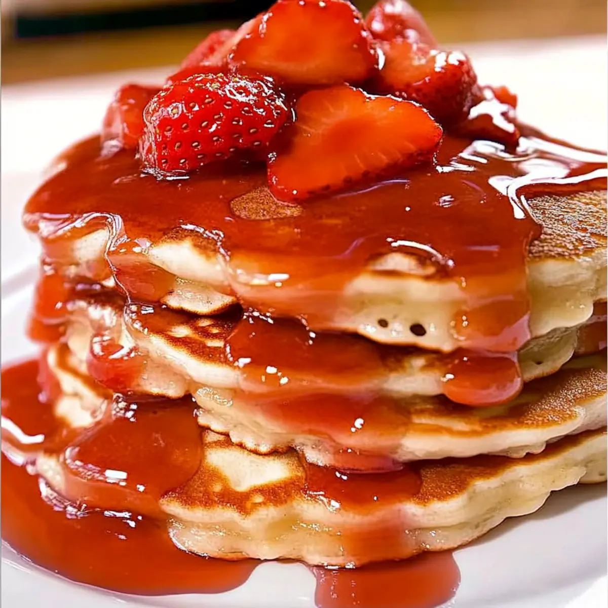 Heavenly Strawberry Cheesecake Pancakes for Your Weekend Brunch