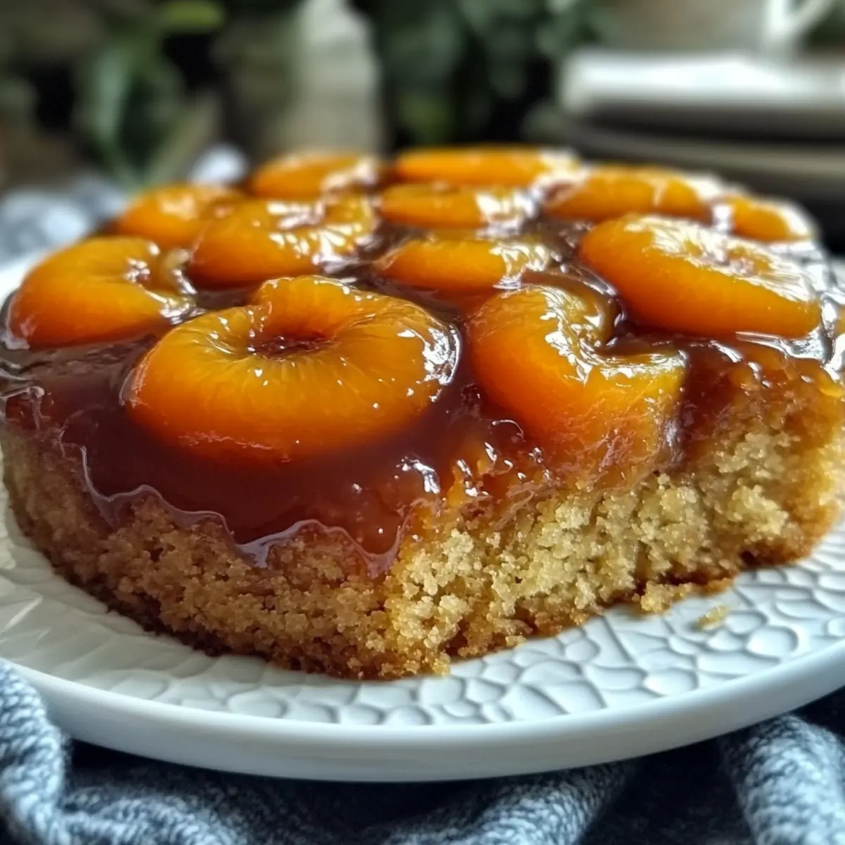 Decadent Apricot Upside-Down Cake with Rich Caramel Bliss