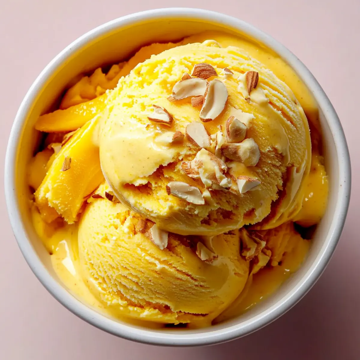 Dreamy Vegan Mango Ice Cream with Banana-Cashew Swirl Bliss