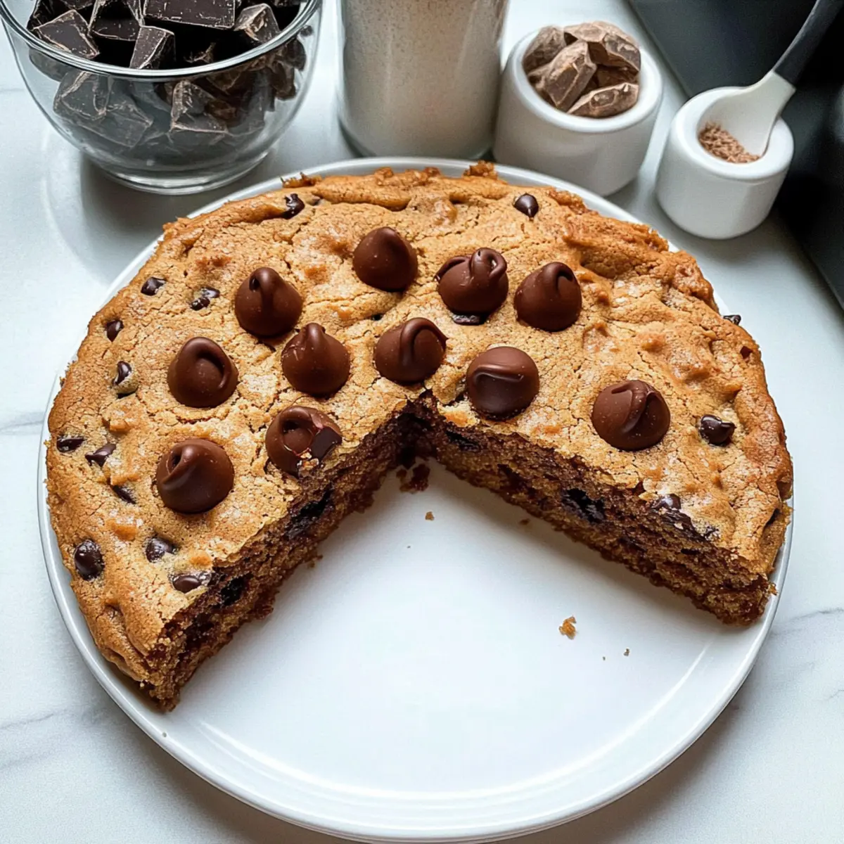 Gluten-Free Chocolate Chip Cookie Cake That Melts Hearts