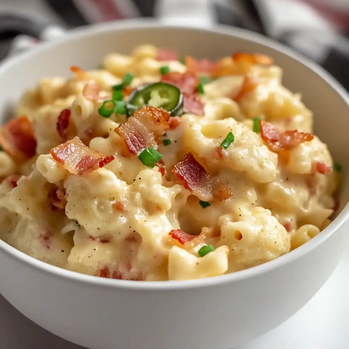 Bacon Jalapeño Cauliflower Mac and Cheese for Comfort Food Lovers