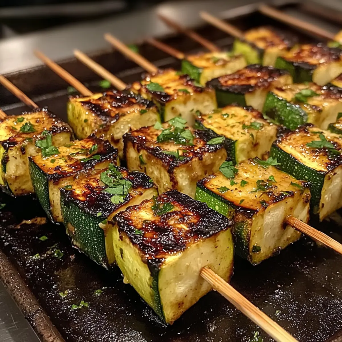 Garlic Butter Zucchini Skewers That Steal the BBQ Show