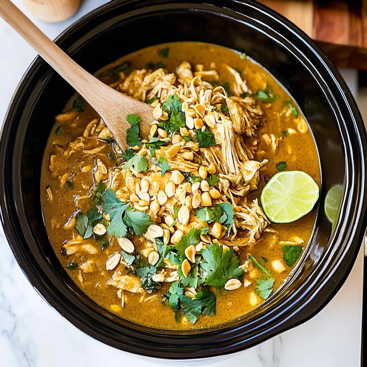 Savory Slow Cooker Peanut Chicken for Effortless Meals