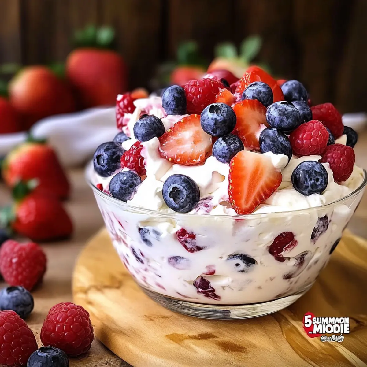 Refreshing Summer Berry Cheesecake Salad to Brighten Your Day