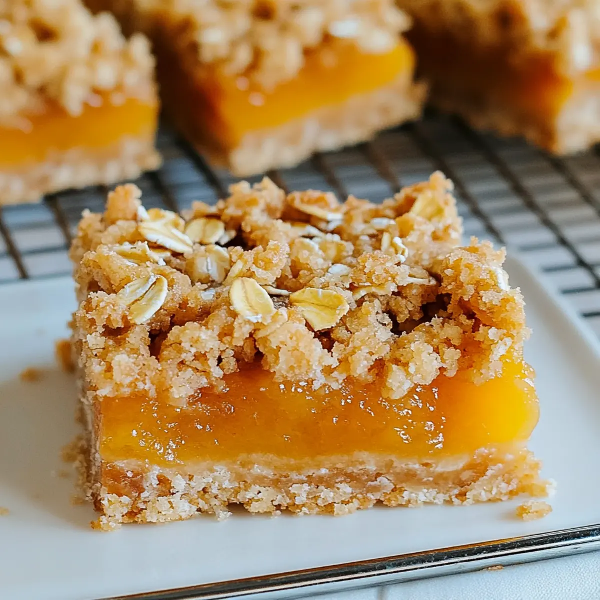 Buttery Apricot Oatmeal Crumble Bars: Your New Go-To Treat
