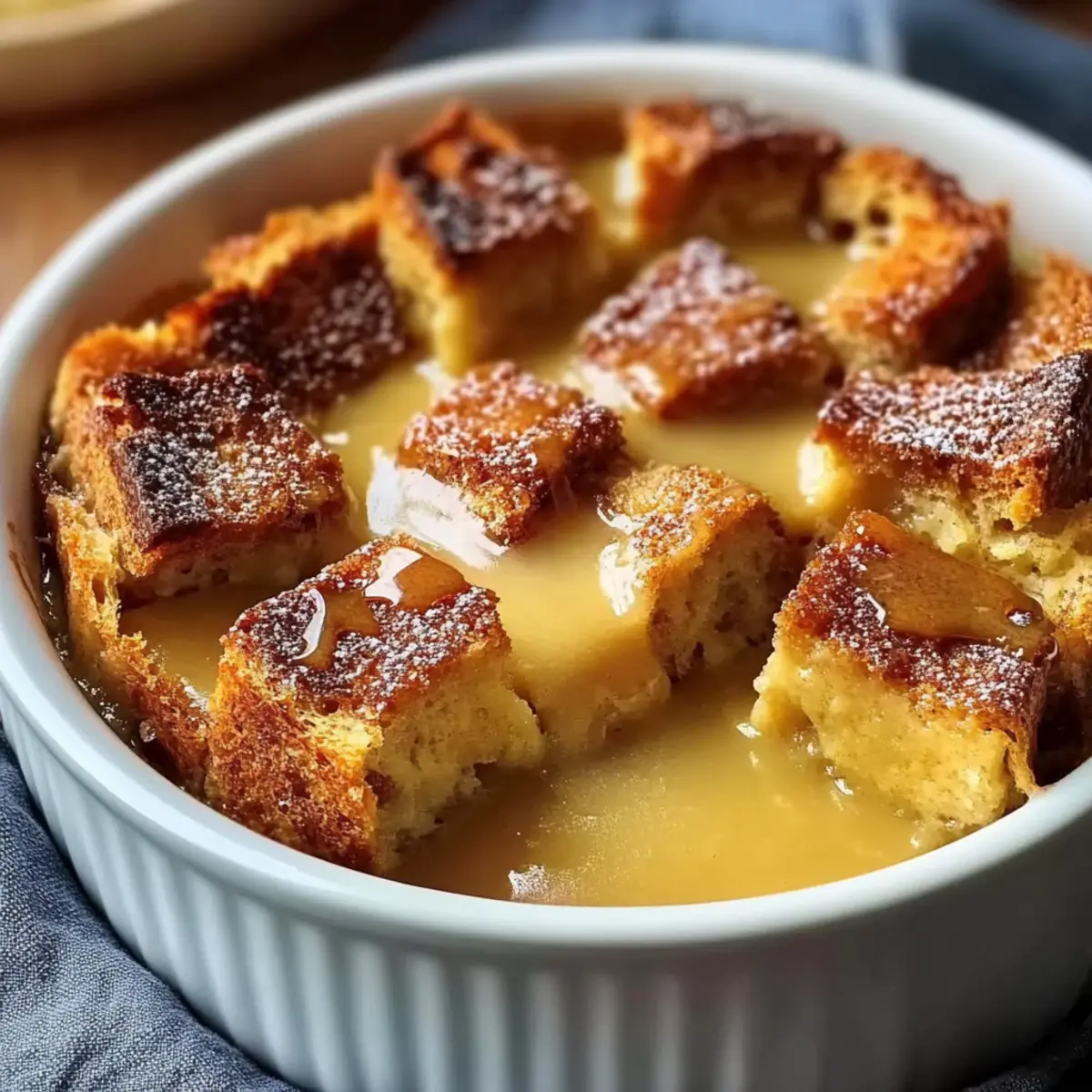 Decadent Bread Pudding Recipe with Vanilla Caramel Sauce