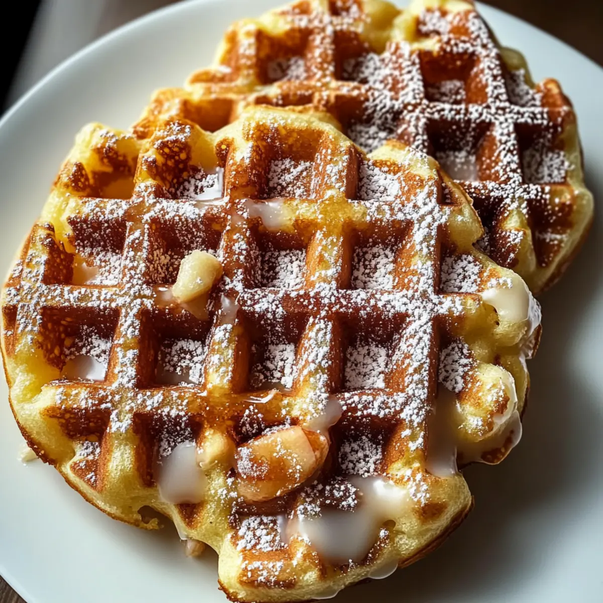 Irresistible Apple Fritter Waffle Donuts For Cozy Mornings