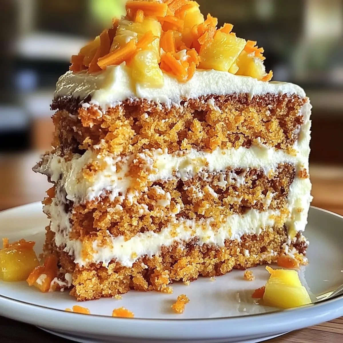 Hawaiian Carrot Pineapple Cake Bursting with Tropical Flavor