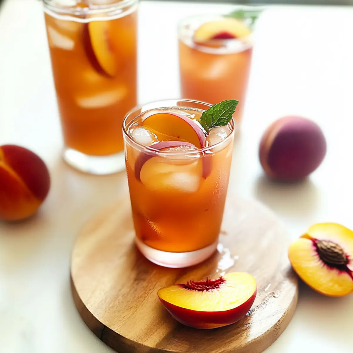 Perfect Peach Iced Tea That’s Bursting with Summer Flavor