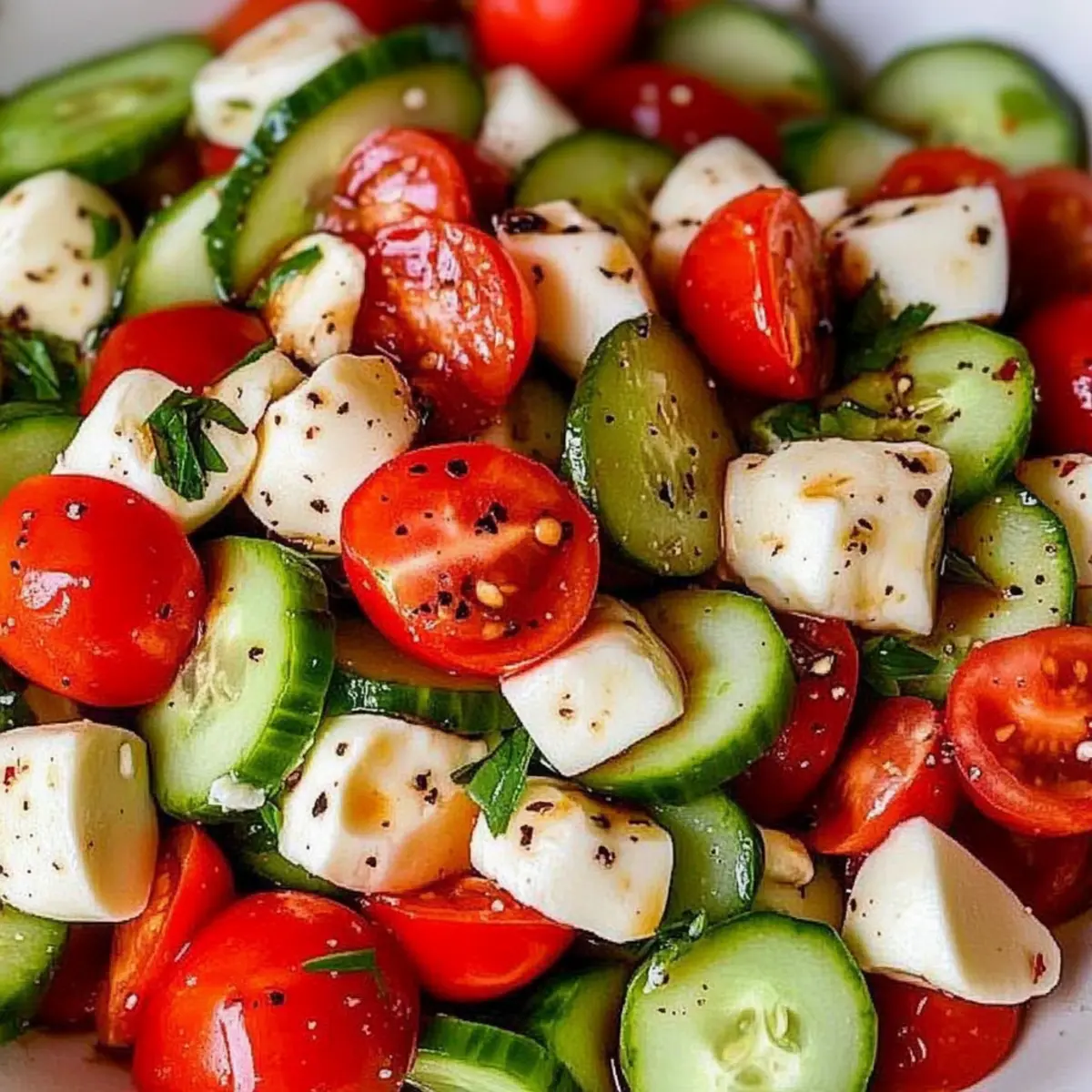 Cucumber Caprese Salad: A Refreshing Summer Delight