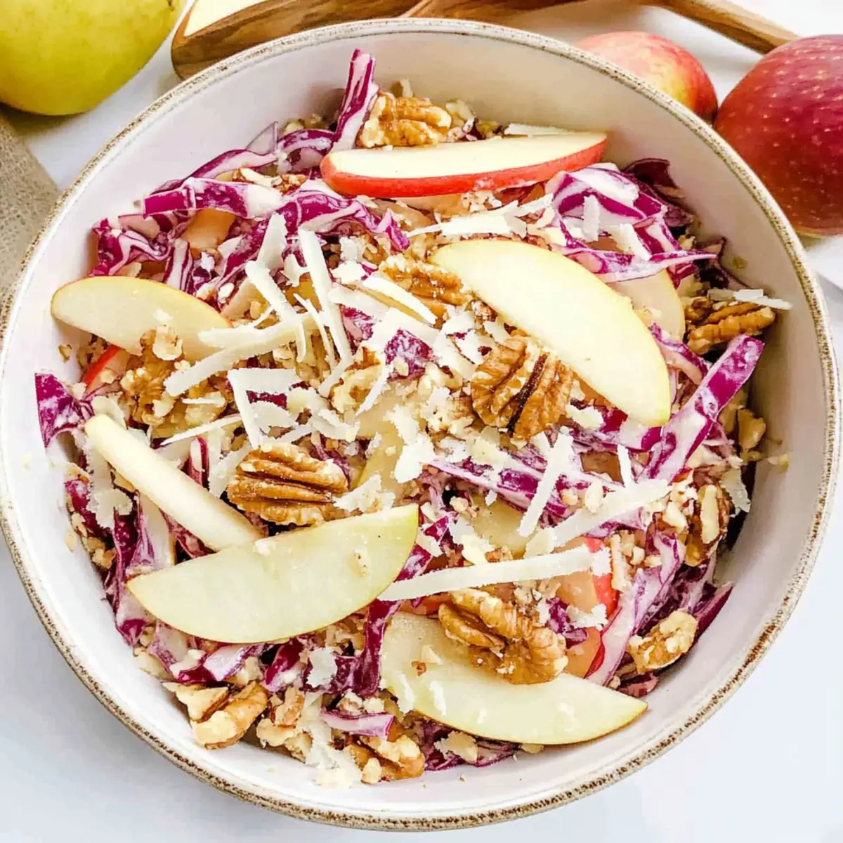 Crispy Cabbage Apple Salad for a Refreshing Crunch
